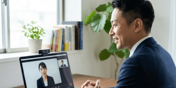 オンライン面談の様子